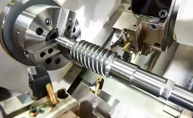 CNC worm shaft machining